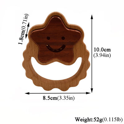 木の博士Set医学の5.5cmのシリコーン木Teetherの