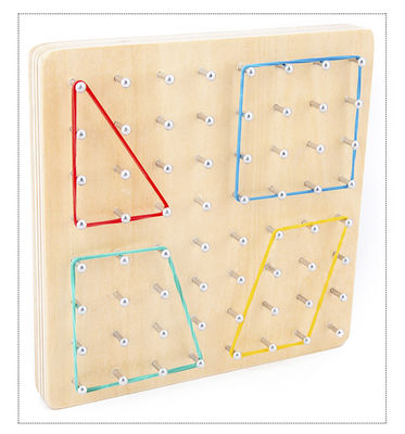 タイの釘16.5cmの木の学習のおもちゃのMontessoriの教育用具