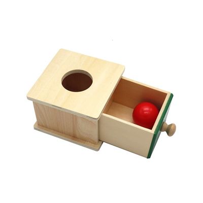12cm感覚的な木のMontessoriの赤ん坊はMontessoriの引出しの箱によって着色されるブナの森をもてあそぶ