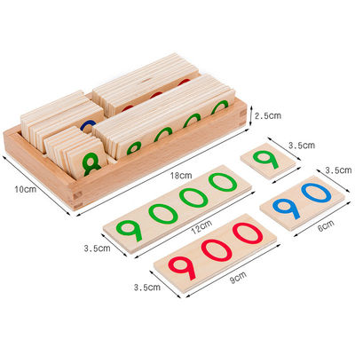 3.5cmの木数は幼児のためのカード数学の教育用具を数えることを困惑させる