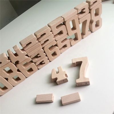 アルファベットおよび数ブロックの数学のデジタル教育木のおもちゃISO9001