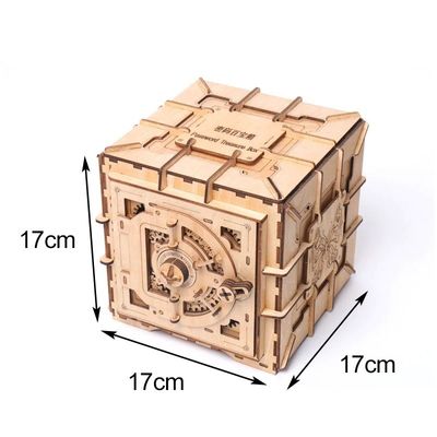 INSの北欧の木のブロックの困惑は3d機械木の困惑箱をもてあそぶ