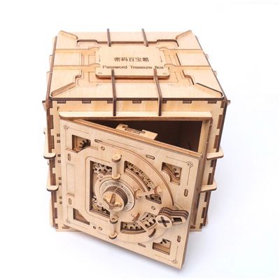 INSの北欧の木のブロックの困惑は3d機械木の困惑箱をもてあそぶ