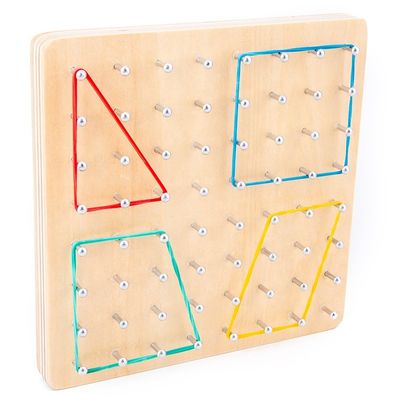 子供15cmのタイの釘の木の数学のおもちゃの数学の木のブロックのMontessoriの写実的な板