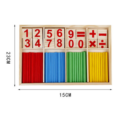 数デジタル23cm有毒なブロックを非数えている木の数学のおもちゃMontessori