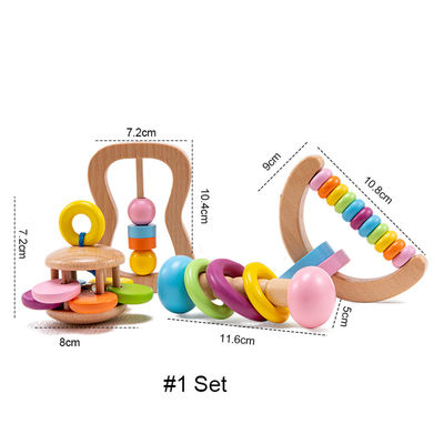 ラッセル音のSoother 7.2cmの木の音楽的なおもちゃの子供の木の器械