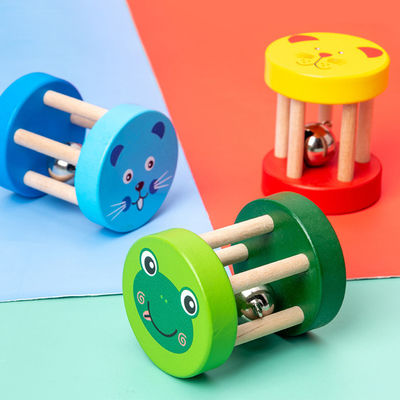 Montessoriのラッセル音1.9inの木の音楽的なおもちゃの赤ん坊の木の器械セット