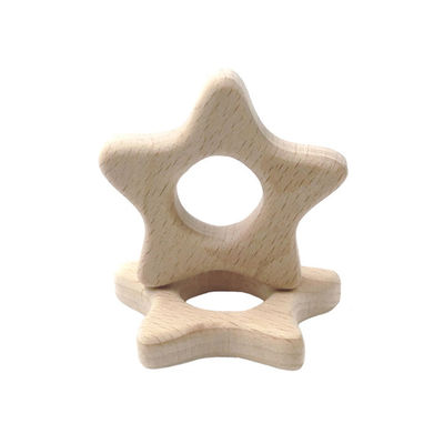 ブナ2cmの木の歯が生えるおもちゃのウサギは4cm木のTeetherを個人化した