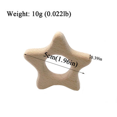 ブナ2cmの木の歯が生えるおもちゃのウサギは4cm木のTeetherを個人化した