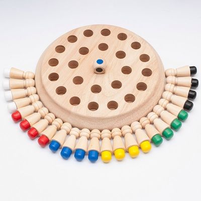 1.6inの木のおもちゃの記憶チェスのブロック4cmの木の記憶マッチ棒のチェス