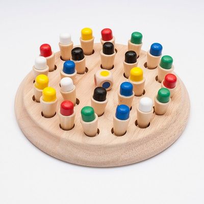 1.6inの木のおもちゃの記憶チェスのブロック4cmの木の記憶マッチ棒のチェス