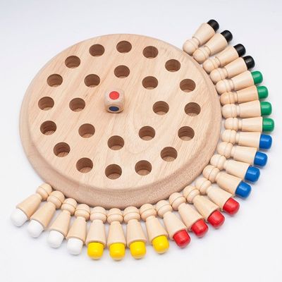 1.6inの木のおもちゃの記憶チェスのブロック4cmの木の記憶マッチ棒のチェス