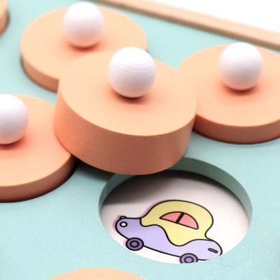 Montessori 3Dの男女兼用の記憶マッチの困惑のゲームのチェスのおもちゃ