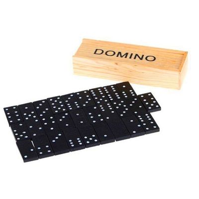 旅行ゲーム28Pcsの木のドミノのブロックは早い教育に乗る