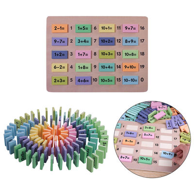 数学4.5cmの木のドミノのブロックのMontessoriの数学のブロック