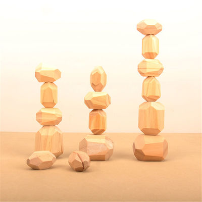 5cm 36pcsデジタルの木のブロックのおもちゃの赤ん坊の幾何学的な積み重ねのブロック