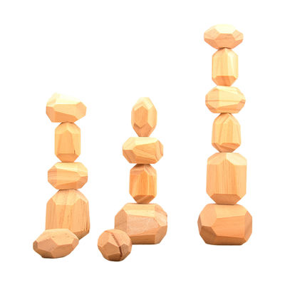 5cm 36pcsデジタルの木のブロックのおもちゃの赤ん坊の幾何学的な積み重ねのブロック