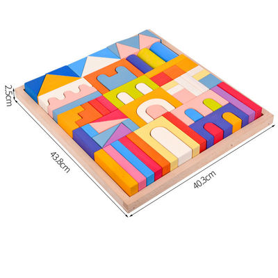 幼児のためのMontessori 2.5cmの自然な木のブロック