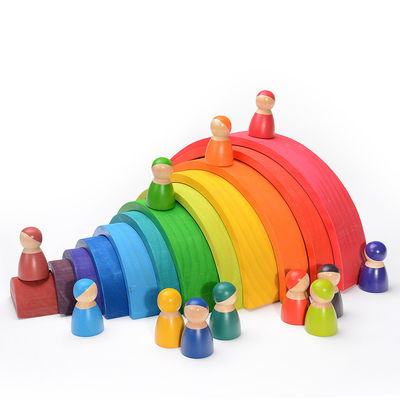 幼児のためのMontessori 2.5cmの自然な木のブロック