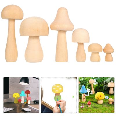 止め釘3cmの自然な未完成の木のきのこは子供の落書きの2.55をもてあそぶ