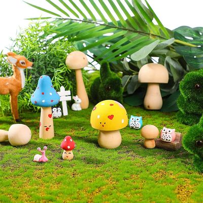 止め釘3cmの自然な未完成の木のきのこは子供の落書きの2.55をもてあそぶ