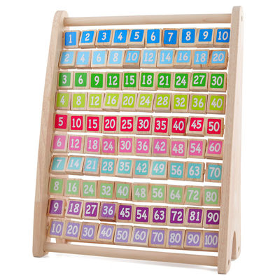 木のブロックを数える無毒なテーブルの乗法のMontessoriの算術おもちゃ