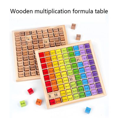 Montessori 0.59in 99の数おもちゃを数える木の数学のおもちゃのテーブルのそろばん