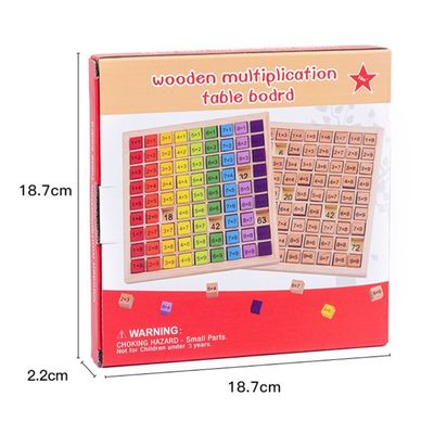 Montessori 0.59in 99の数おもちゃを数える木の数学のおもちゃのテーブルのそろばん