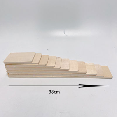 虹35.5cmは木のブロックの大きい赤ん坊を着色した