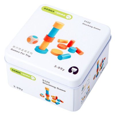 早い学習の携帯用計画はブロックの磁気木のブロックをもてあそぶ