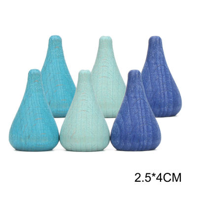 6pcs虹のスタッカーのMontessoriの教育木のおもちゃ