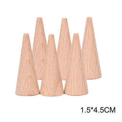 6pcs虹のスタッカーのMontessoriの教育木のおもちゃ
