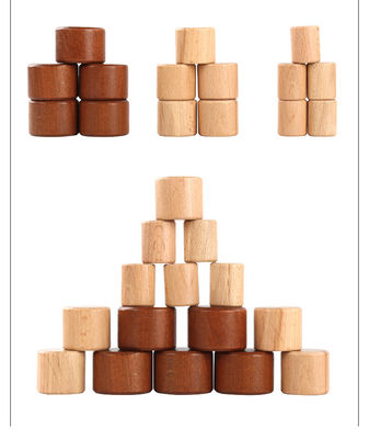 子供のMontessoriの木の月のバランスのブロック