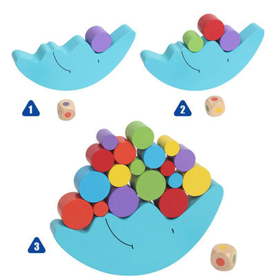 早い学習のための木のMontessoriの月のバランスのゲーム