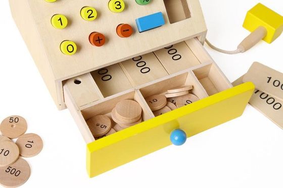 子供の木のシミュレーションの金銭登録機は演劇のおもちゃのふりをする