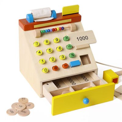 子供の木のシミュレーションの金銭登録機は演劇のおもちゃのふりをする