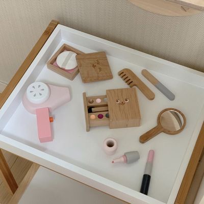 ISO9001子供の携帯用Montessoriの木の化粧品のおもちゃセット