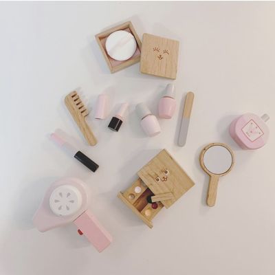 ISO9001子供の携帯用Montessoriの木の化粧品のおもちゃセット