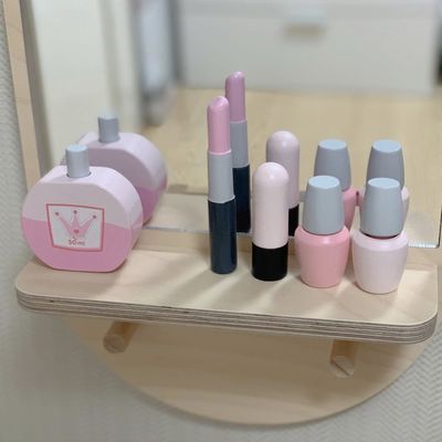 ISO9001子供の携帯用Montessoriの木の化粧品のおもちゃセット