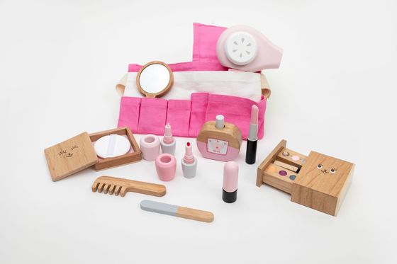 ISO9001子供の携帯用Montessoriの木の化粧品のおもちゃセット