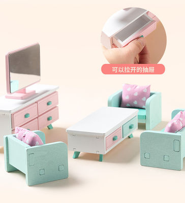 ぎざぎざ無しの小型Montessoriの木の女の子の寝室のおもちゃ