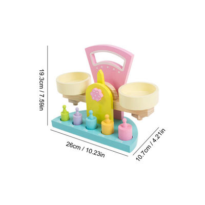就学前の子供のための味がない木のバランスのスケールのおもちゃ