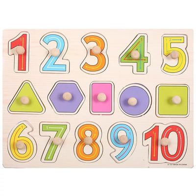 幼児教育のための手の把握3D Montessoriの木のジグソー パズル