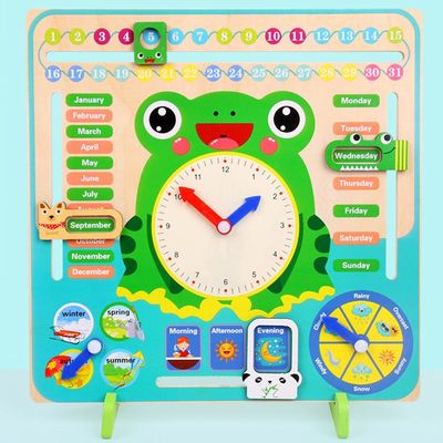 Montessoriの木の就学前の教育赤ん坊の認識開発のおもちゃ