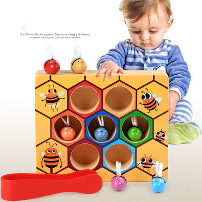 Montessori子供の早い教育のための木手の目の調整のゲーム
