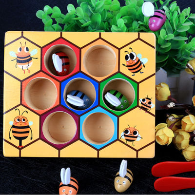 Montessori子供の早い教育のための木手の目の調整のゲーム