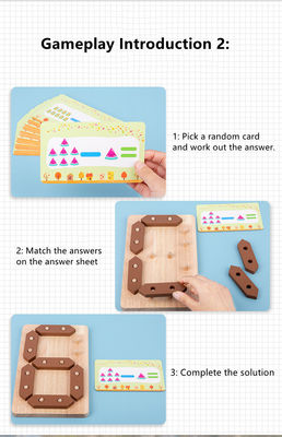 子供の数学の啓発の木のジグソー パズルのおもちゃ