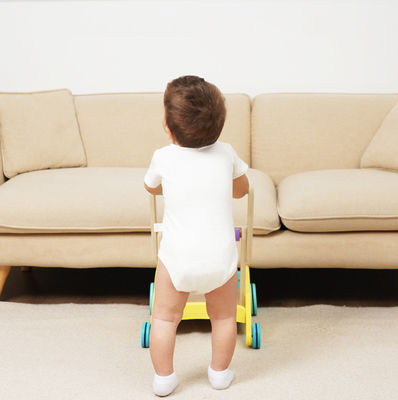子供の二重デッキの木のおもちゃのショッピング トロリー