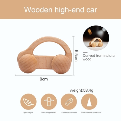 9/Style赤ん坊のおもちゃのかえで車マホガニーの古典的な車の黒いクルミのギフトのおもちゃのブナの森車教育Montessをブロック