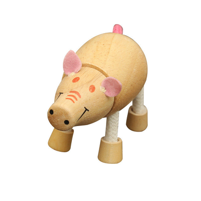木のシミュレーションの小さい動物のブロックの森林家畜の人形の幼児期のブロック